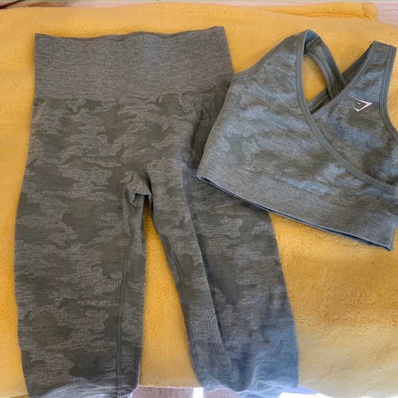 Gymshark Pants - Gymshark  Camo Seamless Sports Bra and Legging
